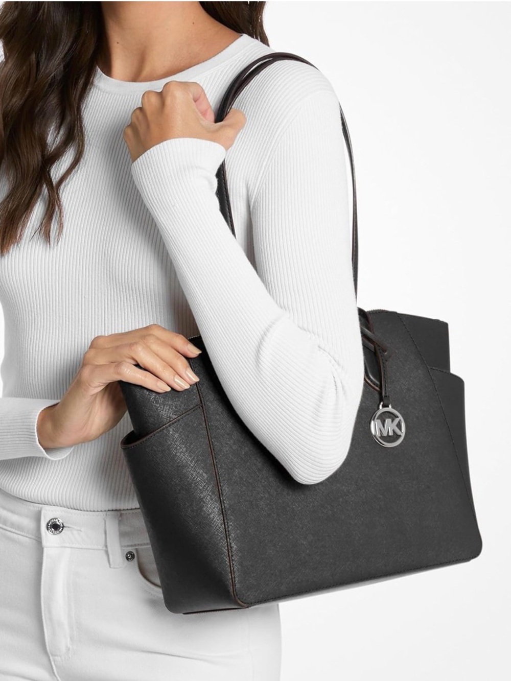 💕NWT Michael Kors Black Marilyn Medium Tote💕